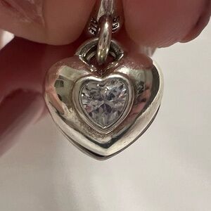 Authentic Pandora You & Me Split Heart Charm 791244CZ